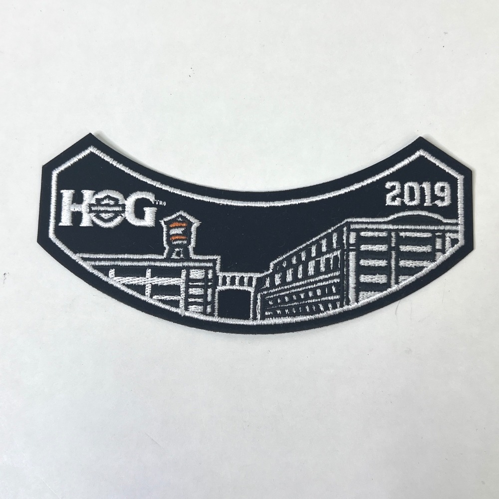 Harley Davidson HOG 2019 Museum Annual‎ Rocker Patch Embroidered Black